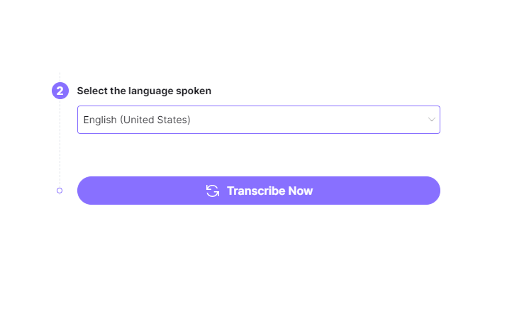 transcribe English to text