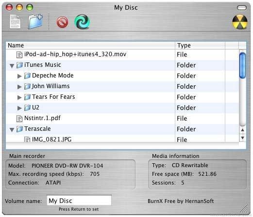 BurnX DVD creating Freeware