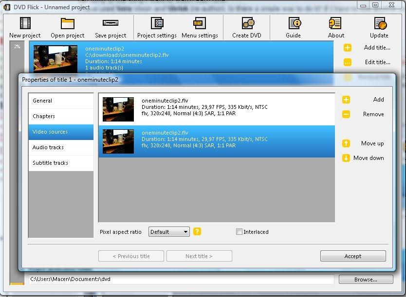 DVDFlick DVD Authoring Software