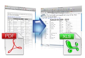 Convert PDF to Excel on Mac