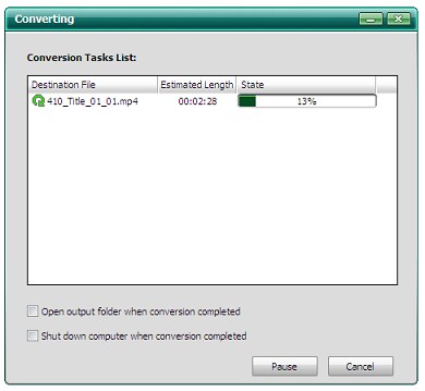 DVD Ripper Platinum converting
