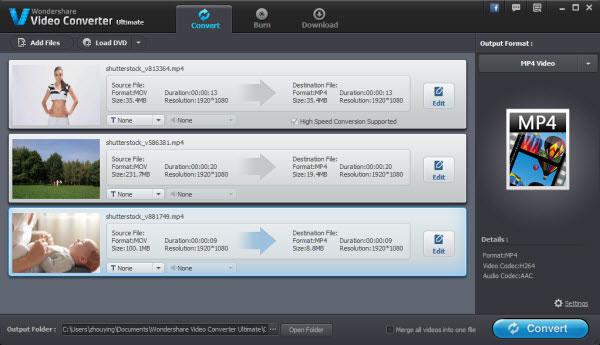 Convert MTS to FLV 