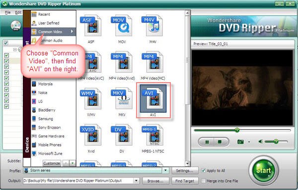 DVD to AVI Converter