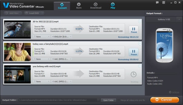 transfer FLV to Android