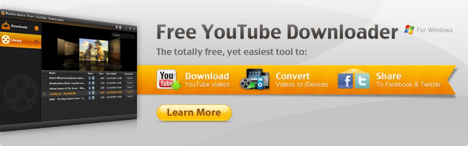 Wondershare Free YouTube Downloader for Windows