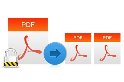 Support splitting encrypted PDF files