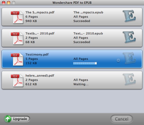 Convert PDF to EPUB on Mac