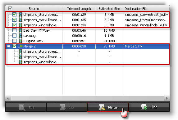 Video to Flash Converter Pro-merge