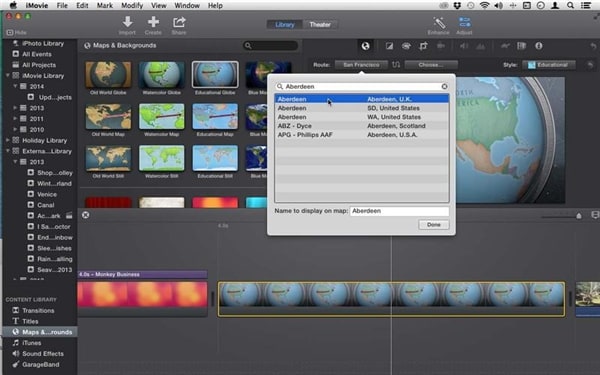 How to use Maps and Backgrounds in iMovie for Mac