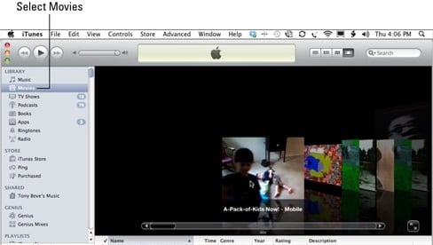 How to add and share iMovie to iTunes Library