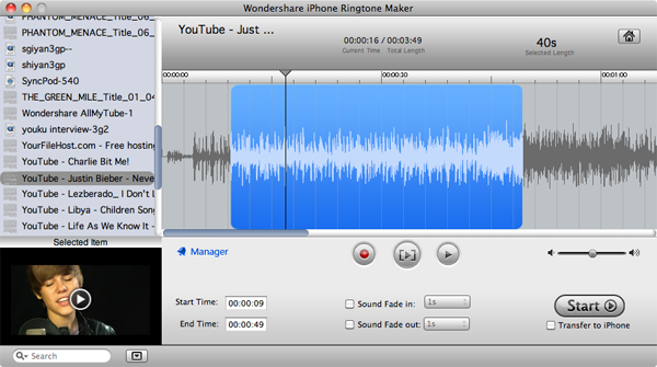 create iphone ringtone