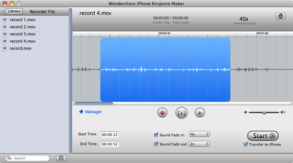 edit your ringtone