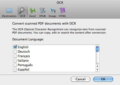 OCR PDF to text mac