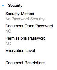 password protected pdf mac