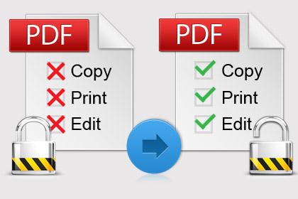 Remove PDF Password and Restrictions