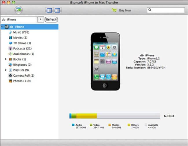 istonsoft iphone to mac tr