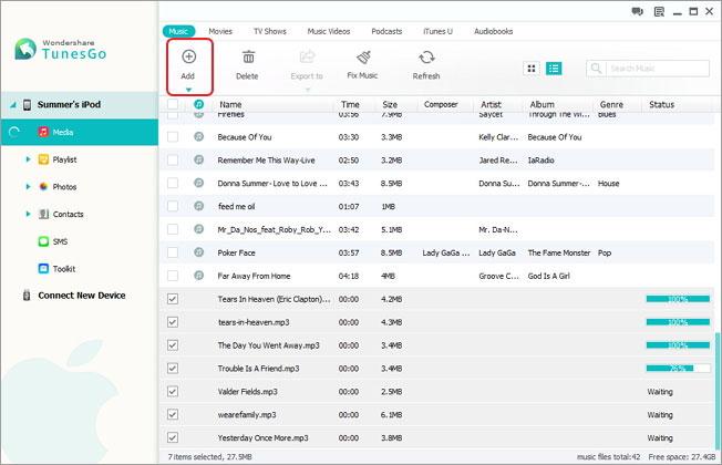 how to transfer music from external hard drive to ipod