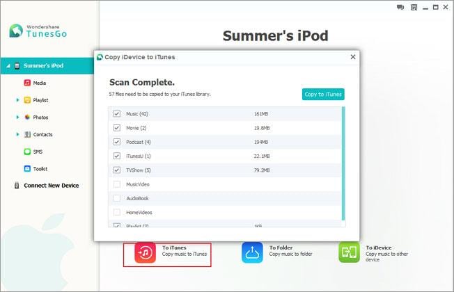 transfer contacts from ipod to ipod