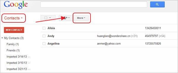 move contacts from outlook to gmail