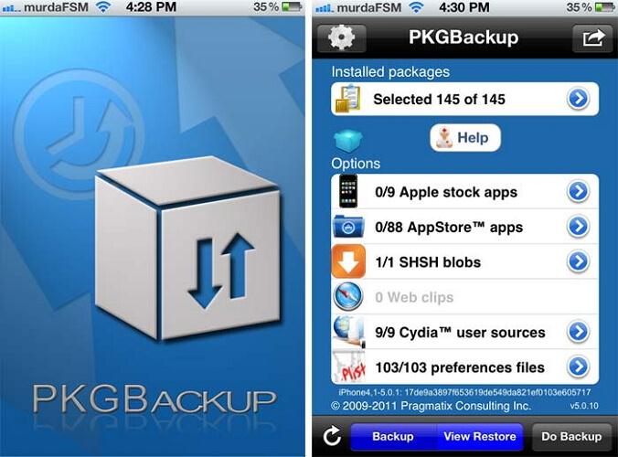 backup iphone apps