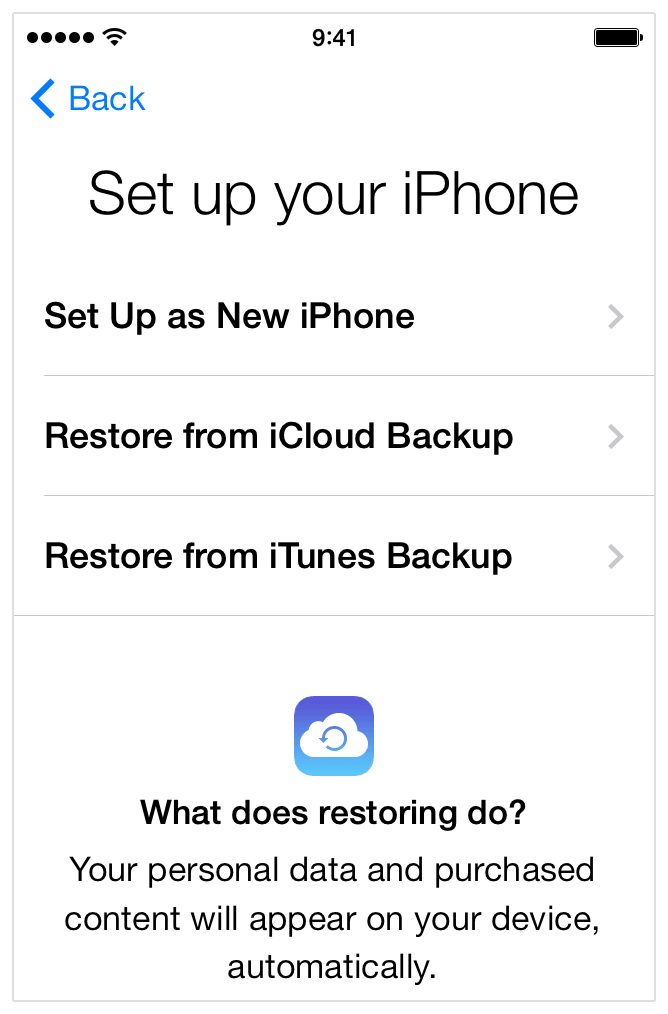 iphone restore