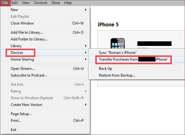 iphone transfer purchases