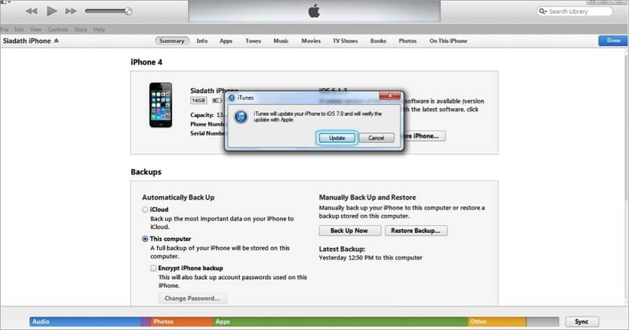 apple iphone update