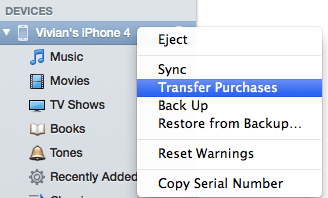 restore itunes from iphone