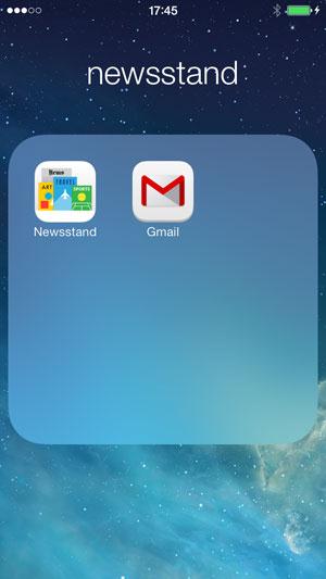 delete newsstand on iPhone