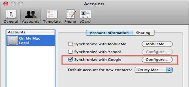 android to mac sync