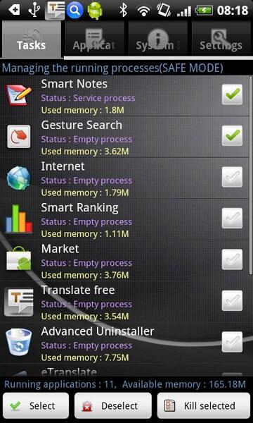 best android memory manager