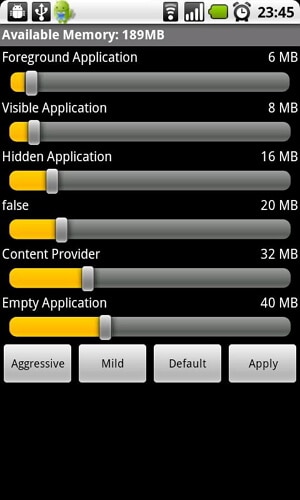 manage memory android