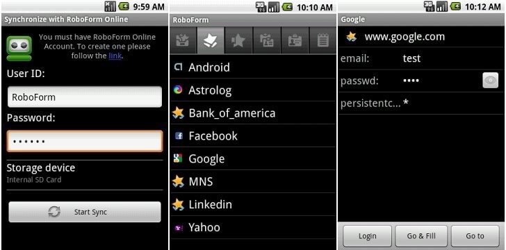password manager android