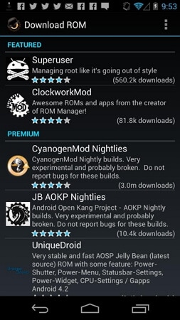 backup rom android