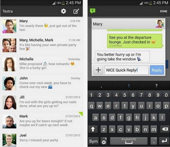 sms manager apps for android