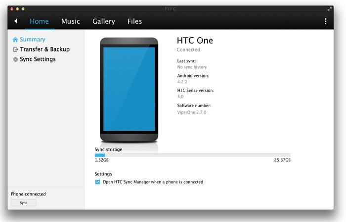 how to transfer music from itunes to htc one