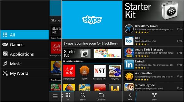 android apps for blackberry z10
