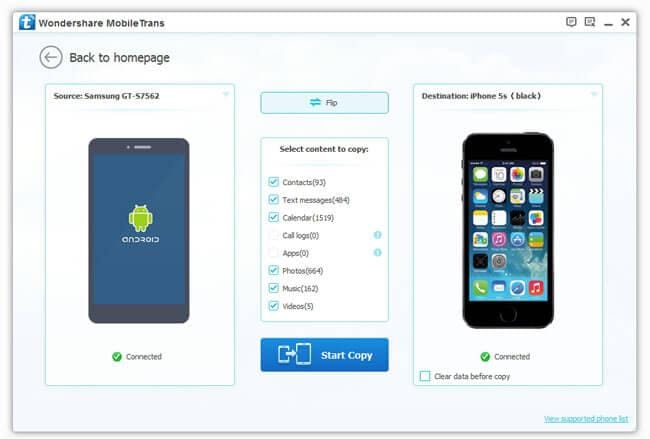 switch from android to ios