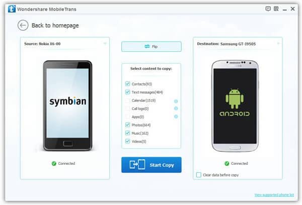 nokia symbian to android contacts