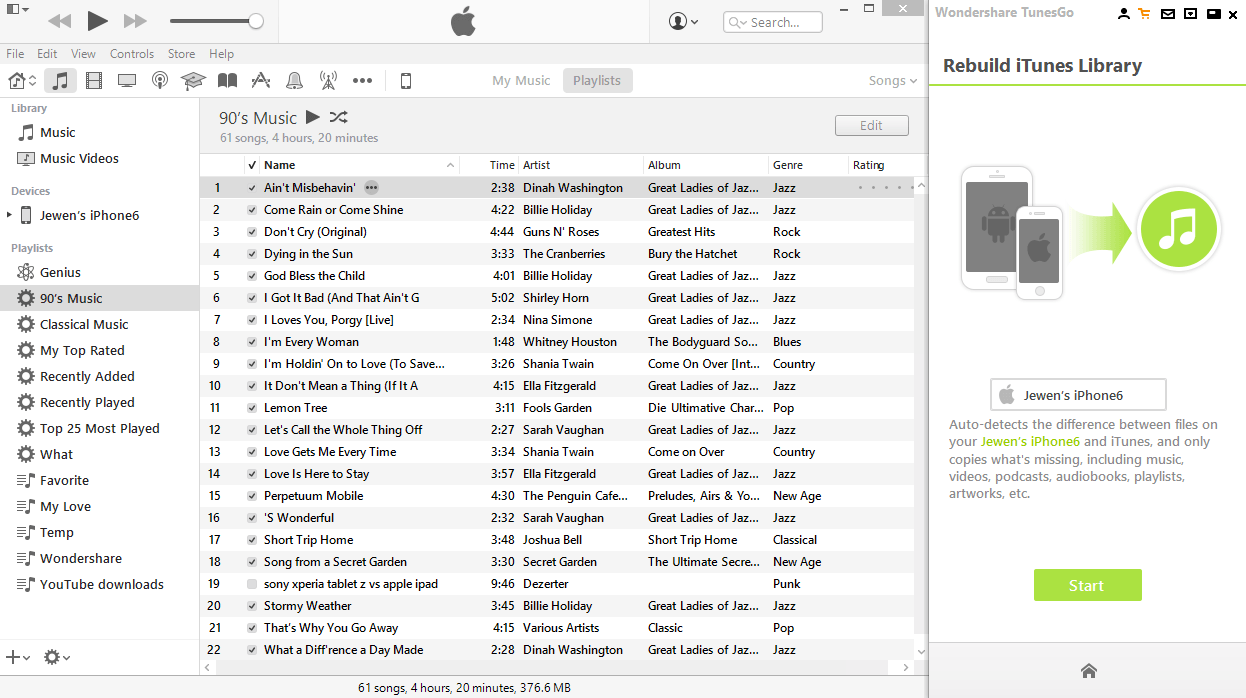 How to rebuild iTunes library
