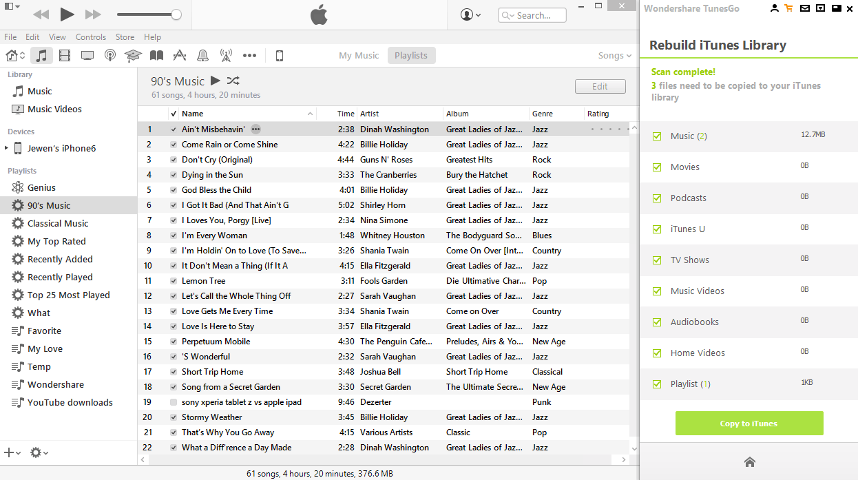 How to rebuild iTunes library