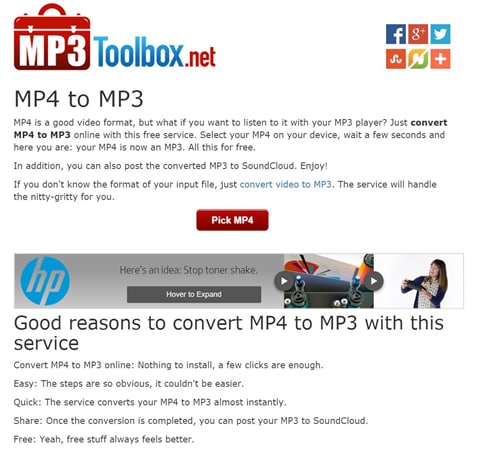 Top Ten MP4 to MP3 Converters Online