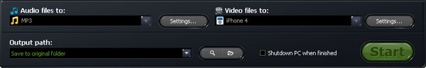 Set Output Options