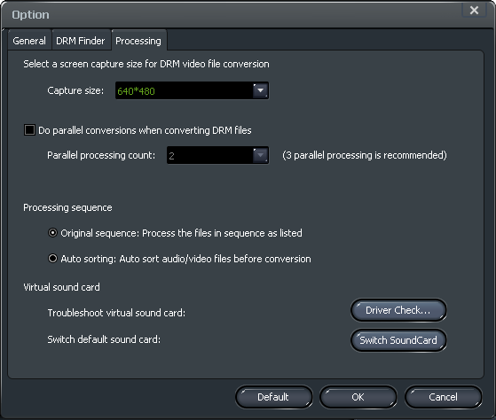 Start Conversion with Media Converter