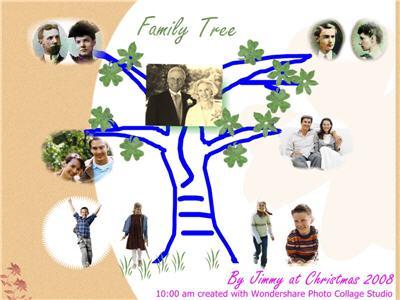 family tree photo collage