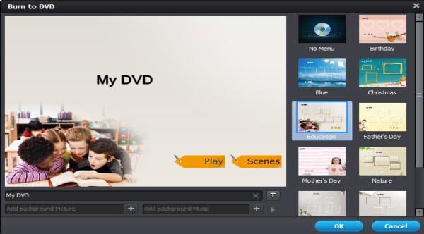 menu template for windows DVD maker