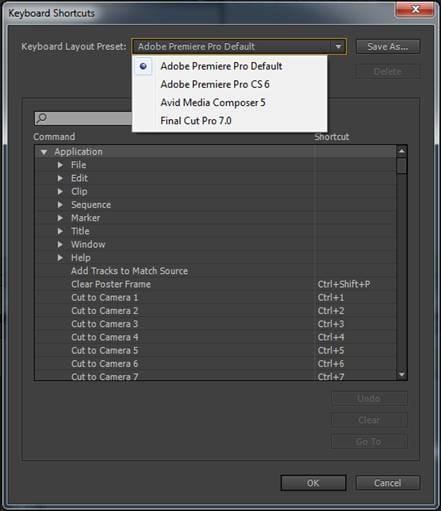 Adobe Premiere Shortcut