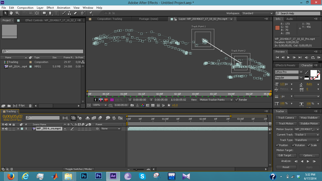 track motion in after effects