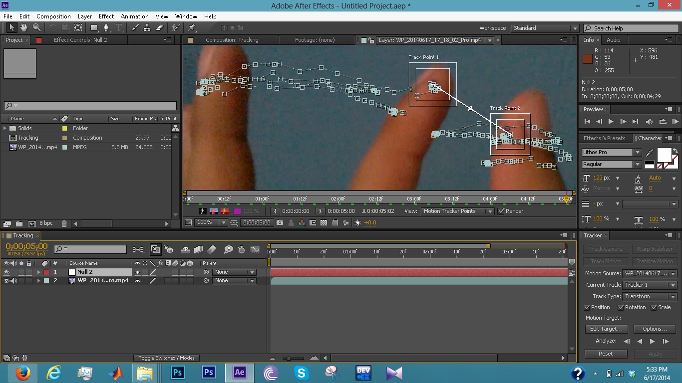 track motion in after effects