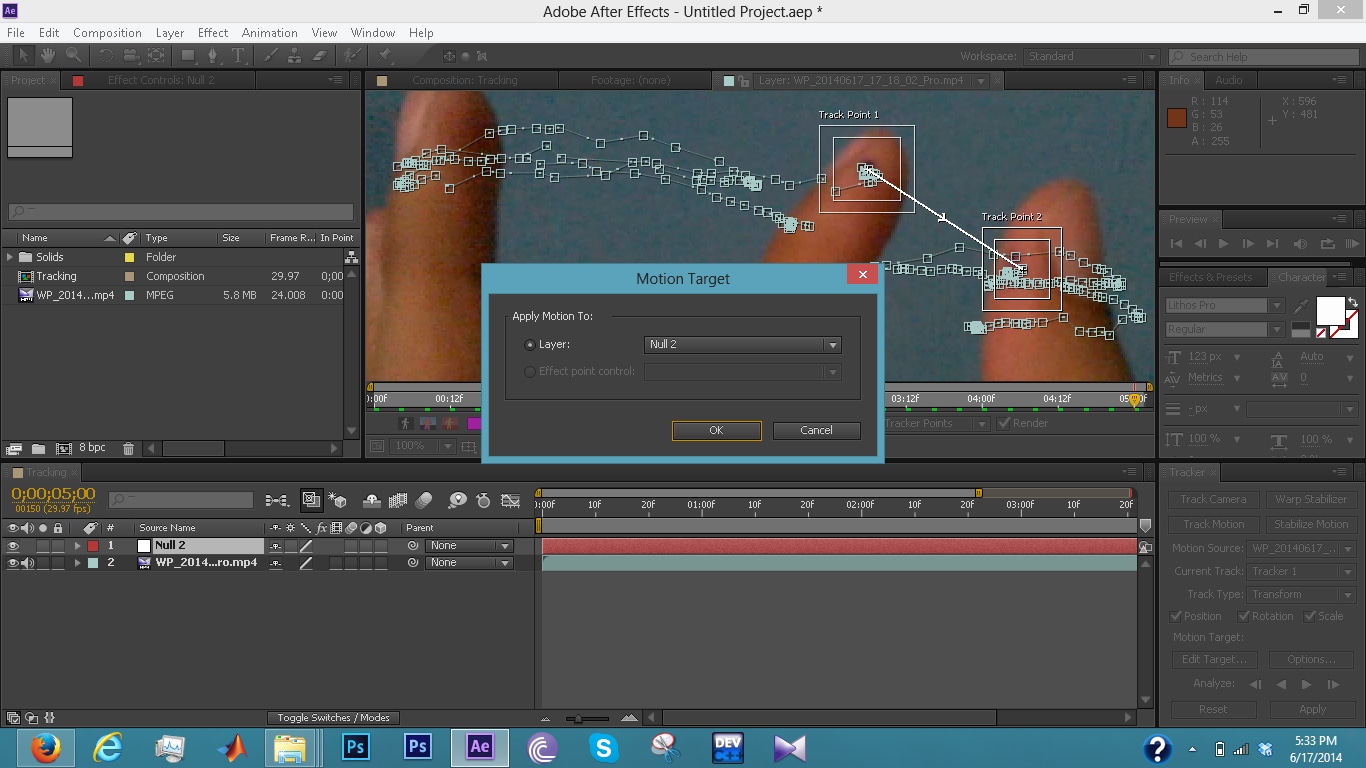 track motion in after effects